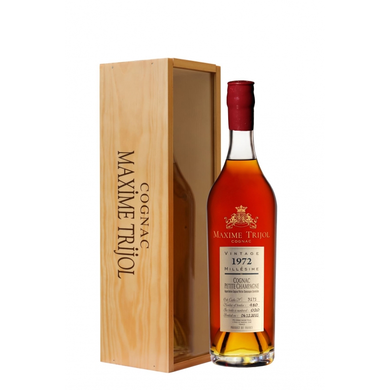 Vintage 1972 Petite Champagne limited edition Maxime Trijol Cognac