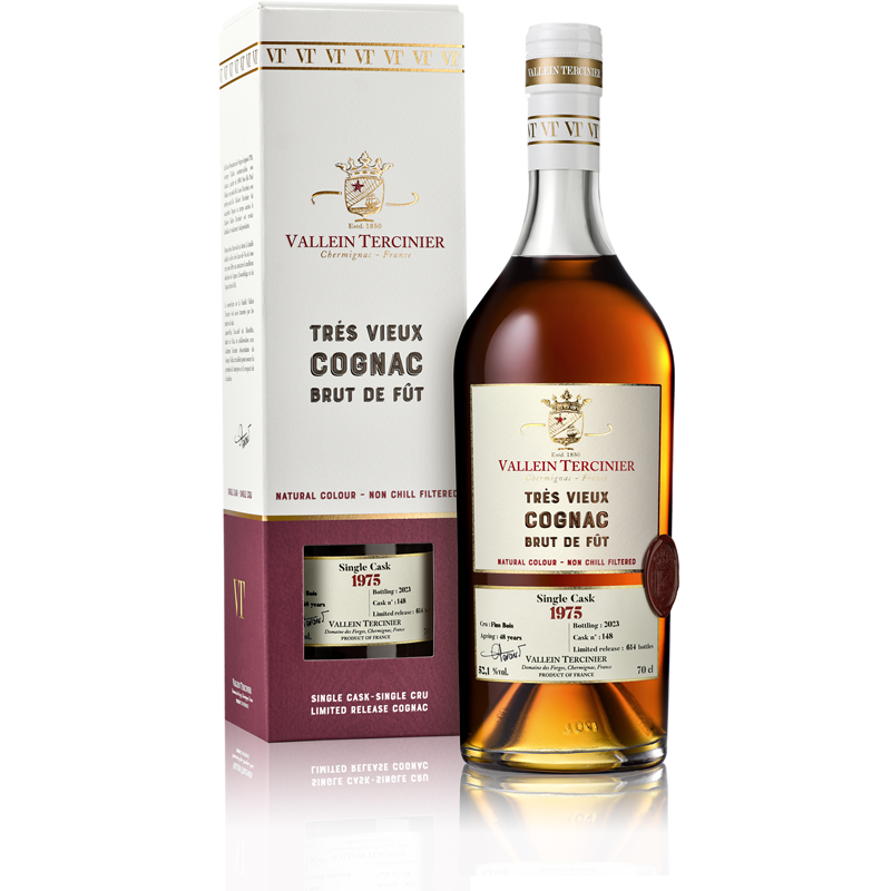Vintage 1975 Fins Bois Cognac Vallein Tercinier Brut de fut Vintage 1975 Fins Bois Cognac Vallein Tercinier Brut de fut