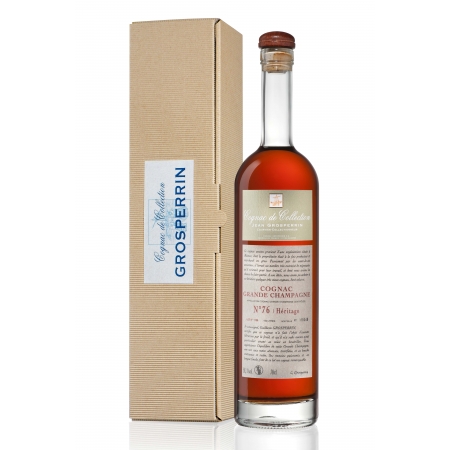 Héritage N°76 Grande Champagne Brut de fût Cognac Grosperrin édition limitée